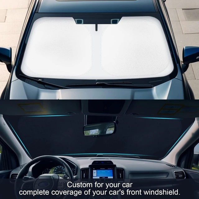 Alt view image 9 of 14 - Car Windshield Sun Shade Compatible with 2018 2019 2020 2021 2022 2023 2024 2025 Subaru Crosstrek 2.0i Premium Limited Wagon Accessories Foldable Sunshade Custom Windshield Sun Visor