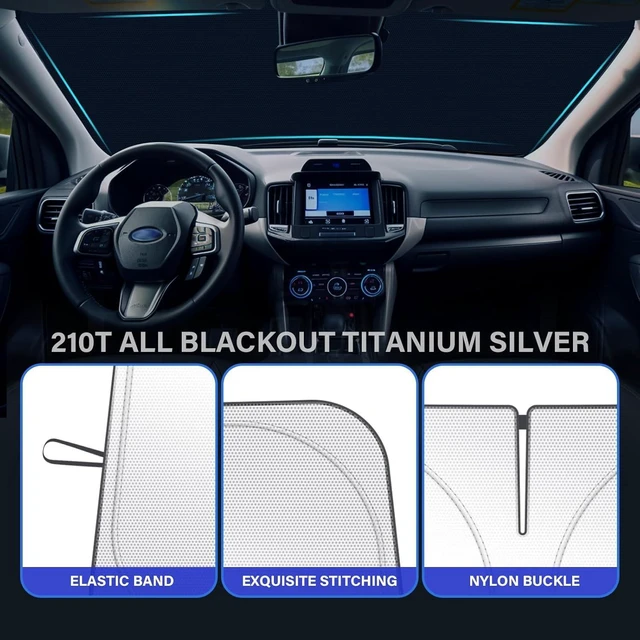 Alt view image 14 of 14 - Car Windshield Sun Shade Compatible with 2018 2019 2020 2021 2022 2023 2024 2025 Subaru Crosstrek 2.0i Premium Limited Wagon Accessories Foldable Sunshade Custom Windshield Sun Visor