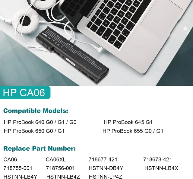 Alt view image 12 of 14 - Fancy Buying New Laptop Battery for HP CA06 Notebook Battery HP ProBook 640 645 650 655 G0 G1