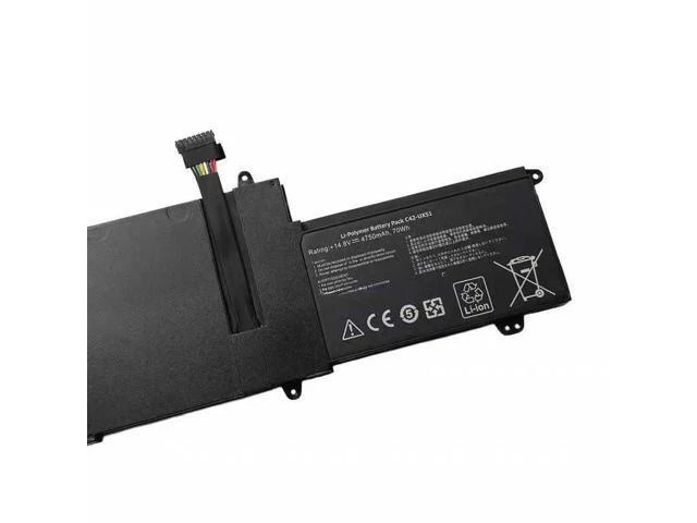 Alt view image 4 of 6 - C42-UX51 70Wh Battery for ASUS ZenBook UX51 UX51V UX51VZ U500VZ Series | 14.8V Li-ion Replacement | Compatible with UX51VZ-CN035H, U500VZ-CN032H, UX51VZA & More | Long-Lasting Power