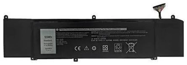 Alt view image 4 of 6 - Premium XRGXX Replacement Battery for Dell Alienware M15/M17 R1 & G5/G7 Gaming Series - 90Wh High Performance (11.4V Li-Polymer) - Compatible with JJPFK 8622M 1F22N 6YV0V P79F P37E P82F P40E Models
