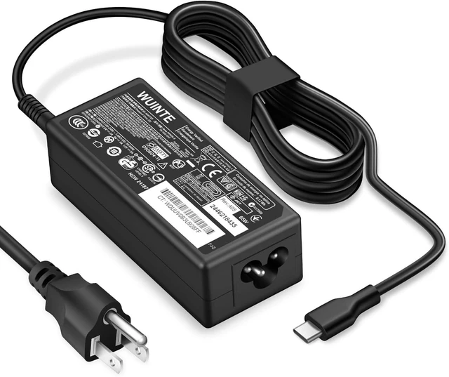 Alt view image 8 of 14 - USB C Laptop Charger Compatible with Dell Laptop Chromebook Charger 65W 45W USB Type C Fast Power Adapter
