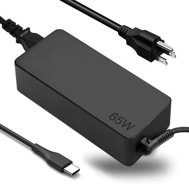 Alt view image 7 of 12 - 65W USB C Laptop Charger Compatible with Lenovo Thinkpad/Yoga/Chromebook, ADLX65YDC2A Replacement for Lenovo Laptop Charger