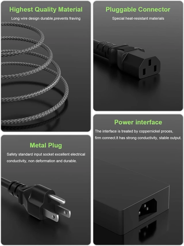 Alt view image 13 of 14 - 230W Charger Compatible with Razer Blade 14 15 16" 17 (2025-2018) RZ09 RTX-3060/3070/3080/4060/4070 Gaming Laptop RC30-0530 RC30-0238 RC30-0248 Replacement Power Adapter
