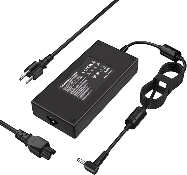 Alt view image 8 of 14 - 20V 12A 240W Laptop Charger for MSI Katana 15 17 B13V B13VFK B13VGK B12V B12VGK B12VFK B12VEK Crosshair 15 16 17 Katana GF76 Stealth 14 Studio GS66 GF66 GF76 GL66 GL76-4.5 * 3.0MM