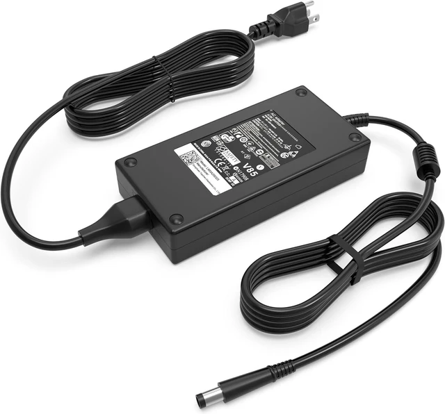 Alt view image 6 of 10 - 180W Laptop Charger Compatible with Dell G7 15 17 7588 7590 7790 G5 15 5515 5587 5590 G3 15 3579 17 3779 Precision 7670 7770 AC Adapter for Gaming Laptops 19.5V 9.23A 7.4mm Power Cord