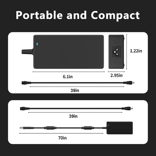 Alt view image 8 of 10 - 180W Laptop Charger Compatible with Dell G7 15 17 7588 7590 7790 G5 15 5515 5587 5590 G3 15 3579 17 3779 Precision 7670 7770 AC Adapter for Gaming Laptops 19.5V 9.23A 7.4mm Power Cord