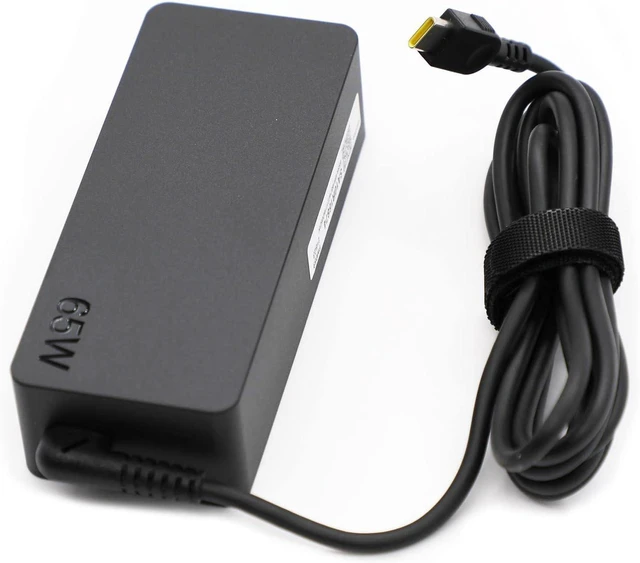 Alt view image 9 of 14 - Lenovo Laptop Charger 65W Watt USB Type C(USB-C) AC Power Adapter - ThinkPad T14 T15 E14 E15 X1Carbon X13 2023