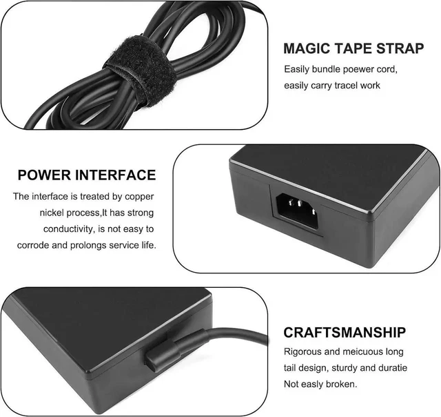 Alt view image 12 of 14 - 330W Laptop Charger for Asus ROG Strix G16 G18 G614JZR G614JZ G814JZR G814JZ G834JY G634JZ G634JY G733PZ G733PY Laptop Charger A21-330P1A A22-330P1A rog 330w dc Adapter