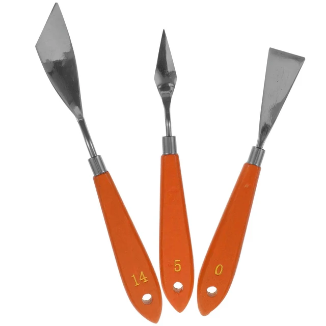 Alt view image 6 of 6 - 3Pcs 3D Printer Spatula Removal Tools Stainless Steel Wooden Handle Easy Print Lift Remover Kit 3D Printer Spatula