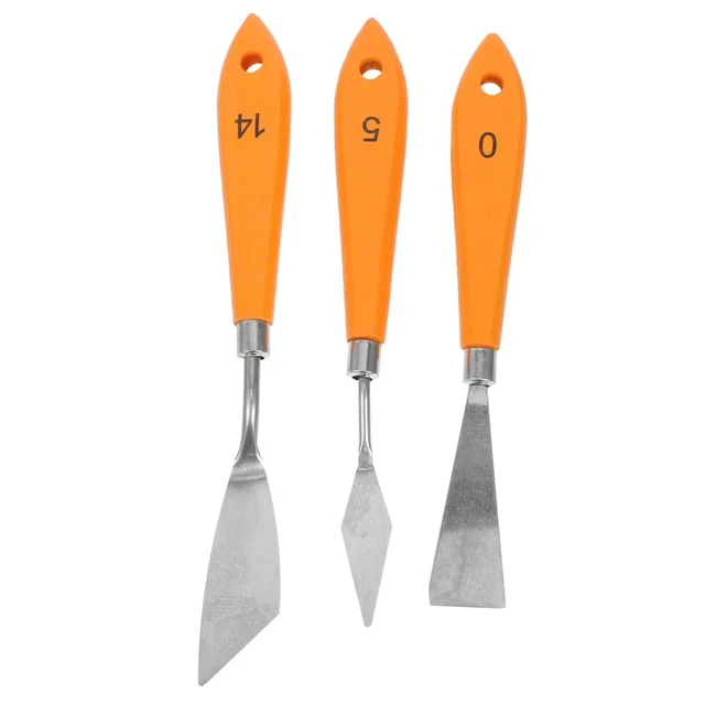 Alt view image 4 of 6 - 3Pcs 3D Printer Spatula Removal Tools Stainless Steel Wooden Handle Easy Print Lift Remover Kit 3D Printer Spatula