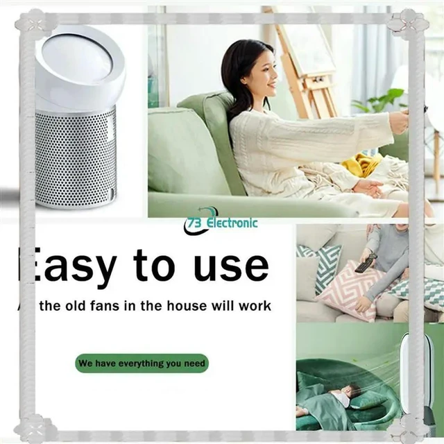 Alt view image 6 of 6 - 20X Replacement Remote Control for AM09 HP00 HP01 Air Purifier Leafless Fan Silver Universal Remote Control