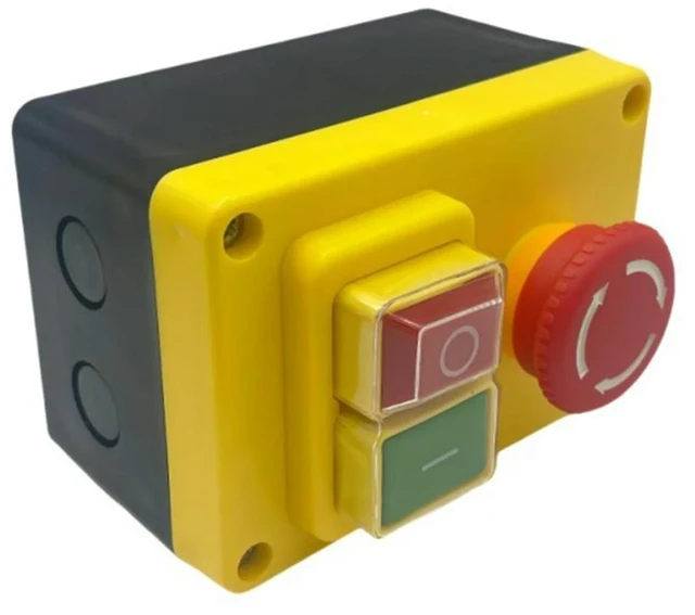 Alt view image 6 of 6 - KJD17D 250V 16A Electromagnetic Push Button Switch Emergency Stop Switches for Electric Tools & Machine Tool Equipment