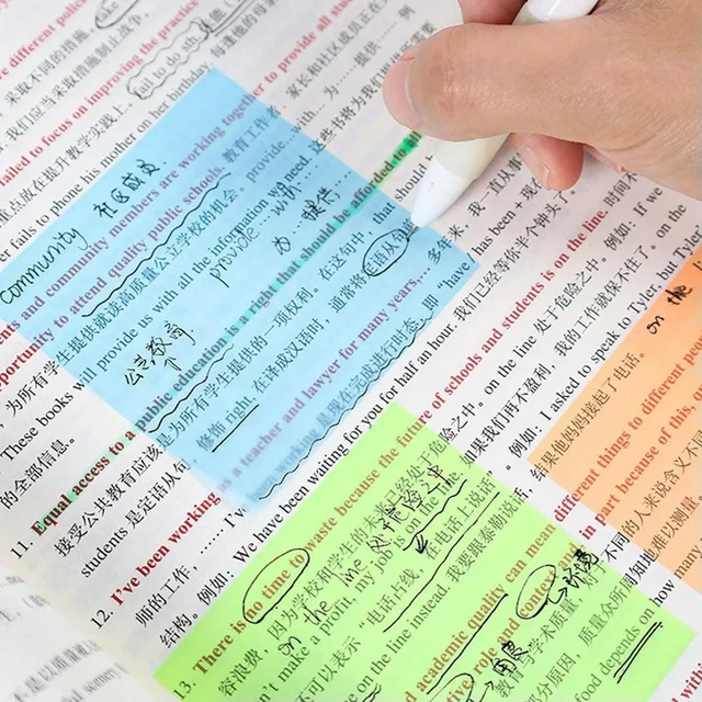 Alt view image 4 of 6 - Reusable Self-Adhesive Memo Stickers Smooth Writing Non-Smudge Note Pads for Office School Home Daily Use
