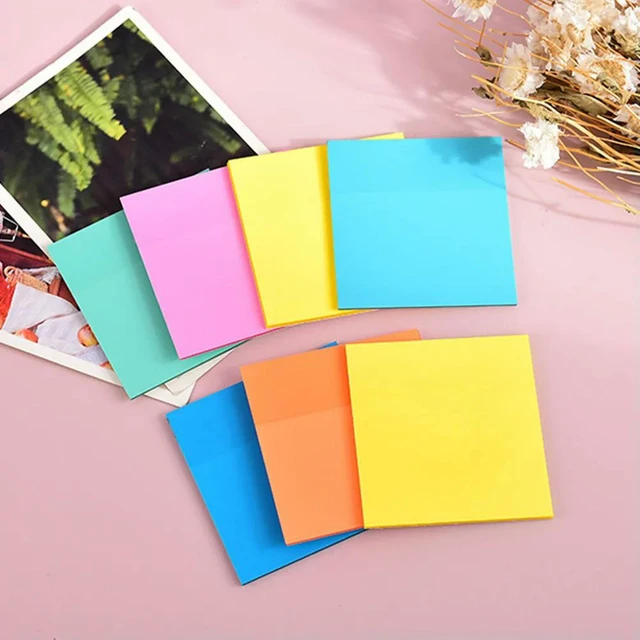 Alt view image 6 of 6 - Reusable Self-Adhesive Memo Stickers Smooth Writing Non-Smudge Note Pads for Office School Home Daily Use