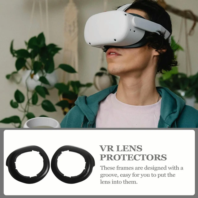 Alt view image 5 of 6 - 1Set Vr Lens Protector Scratch-Resistant Lens Frame Fast Installation Disassembly for 3 Vr Headset Accessory