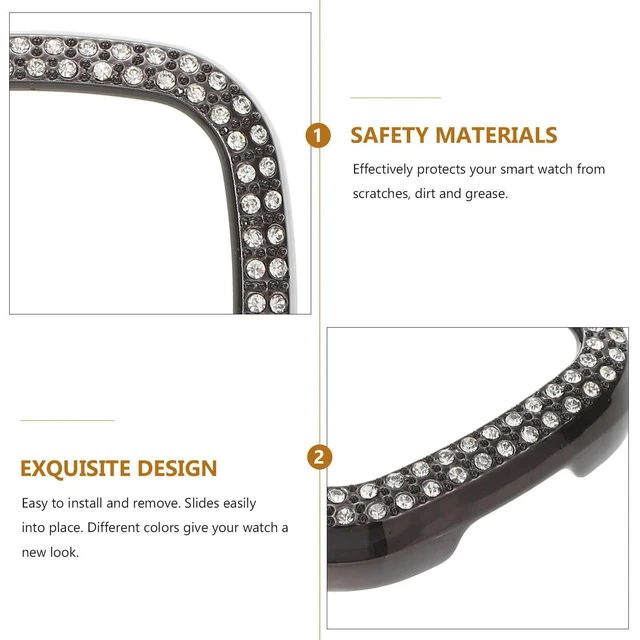 Alt view image 6 of 6 - High-Electroplated Protective Watch Case Compatible 3 Sense Full Coverage Scratch Proof Dirt Resistant