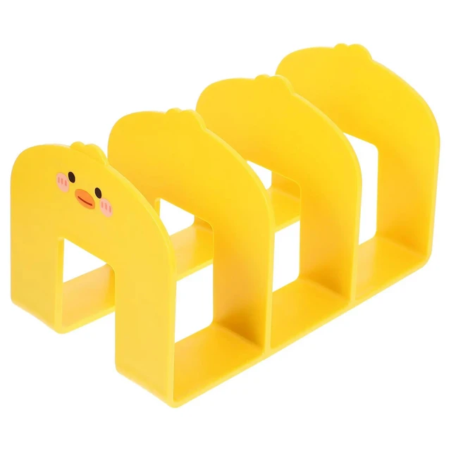 Alt view image 5 of 6 - Cartoon Bookend Ps Material Desktop Book Holder File Document Organizer Book Stand for Office Shelf Management