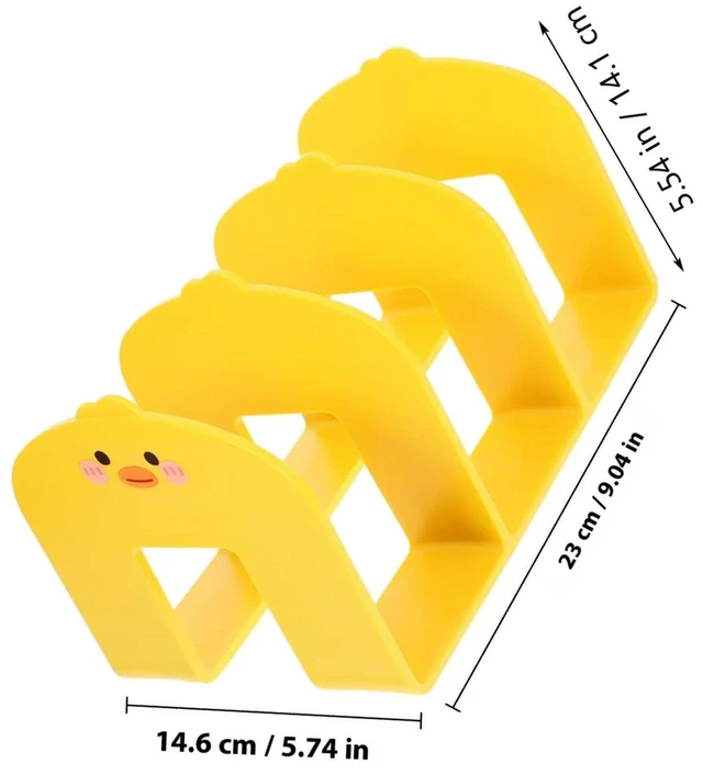Alt view image 6 of 6 - Cartoon Bookend Ps Material Desktop Book Holder File Document Organizer Book Stand for Office Shelf Management