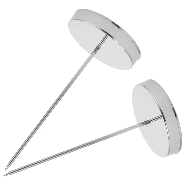 Alt view image 4 of 6 - 2Pcs Receipt Holder Iron Memo Spike Convenient Restaurant Check Bill Organizer Desktop Ticket Spike Organizer
