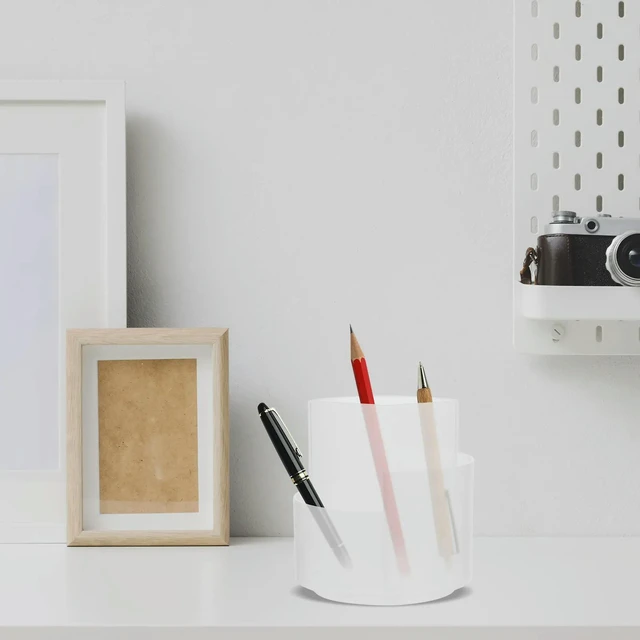 Alt view image 5 of 6 - 1Pcs Rotating Pen Holder Multifunctional Desktop Organizer Pencil Holder Container Office Supplies Makeup Tools