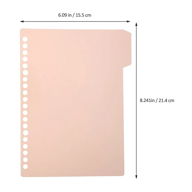 Alt view image 5 of 6 - 32Pcs Punched Binder Dividers with Tabs PP Plastic Index Dividers for A5 Notebooks Journals Reports Diaries Page Markers Student
