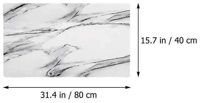 Alt view image 6 of 6 - Marble Pattern Gaming Mouse Mat Large Desktop Pad Keyboard Mat Table Protector Smooth Fast Tracking Nonslip for Work Study Play