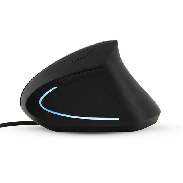 Alt view image 6 of 6 - 1Pcs Ergonomic Vertical Mouse Silent Clicks Wrist Support Comfortable Grip Stylish Design for Work Study Gaming