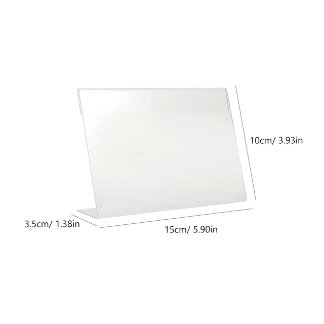 Alt view image 5 of 6 - 3Pcs Acrylic Price Display Holder Sign el Holder for Retail Market Supermarket Store Multi-Function Price Tag Stand