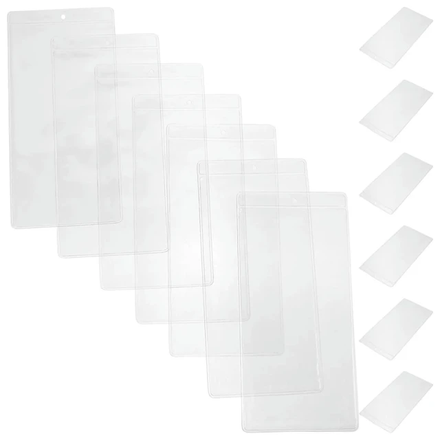 Alt view image 4 of 6 - 30Pcs PVC Bookmark Holder Display Sleeves Creative Lightweight Organizer Protector DIY Accessories for Office Reading Crafts
