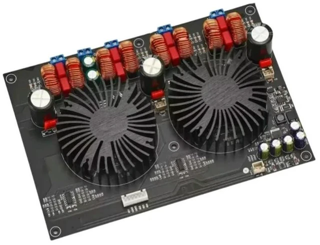 Alt view image 4 of 6 - Latest TPA3255 four-channel digital class D high-power amplifier board 300W*4 (luxury fan Version) 20HZ~20KHZ
