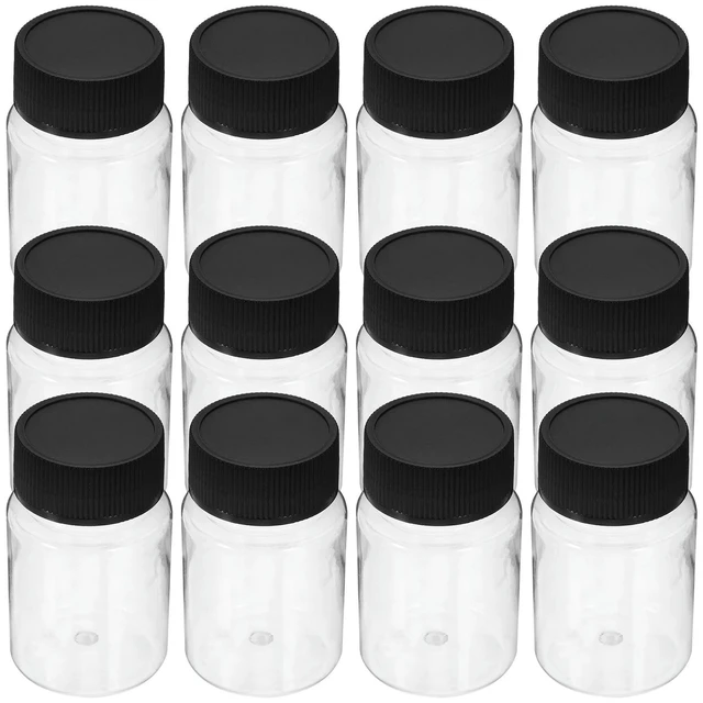 Alt view image 4 of 6 - 12pcs 50ml Wide Mouth Sampling Bottles Leak Proof Small Vials Home Travel Containers Bottle Sample Seal Container