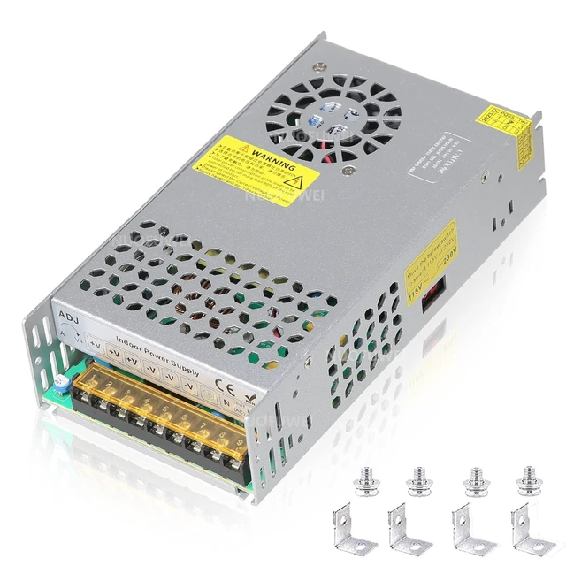 Alt view image 8 of 14 - New Version DC 24V 25A 600W Power Supply Adapter 110V AC to 24V DC Converter Power Supply 600W Switch Transformer for Winch Car Jack LCD Monitor CCTV Security Camera Car Stereo and More 24v Device