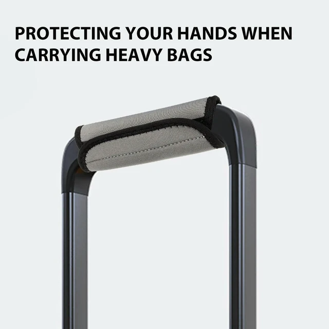 Alt view image 5 of 6 - 3Pcs Handle Cover Wrap Luggage Handle Protector for Travel Suitcase Bag Handbag Comfortable Grip Decorative Identification