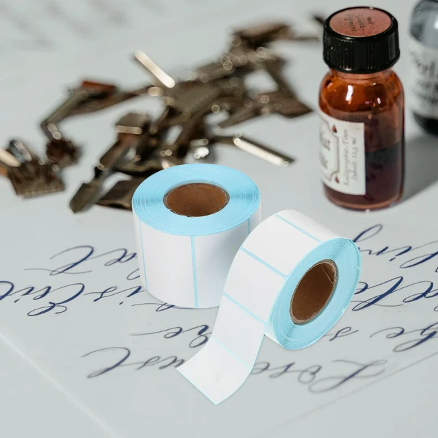 Alt view image 6 of 6 - 2 Rolls Blank Thermal els Waterproof Scratch Resistant Self Adhesive Shipping Address Price Name Plant