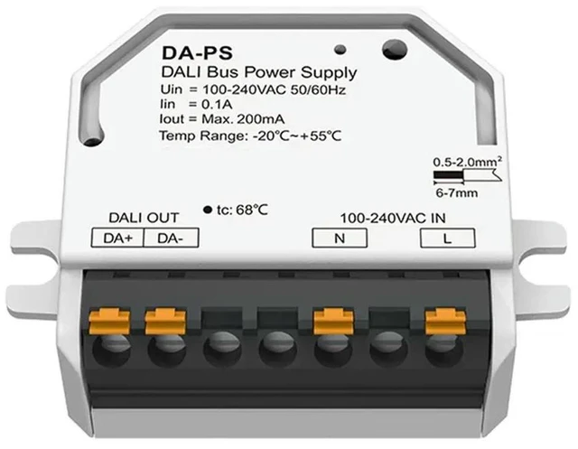 Alt view image 4 of 6 - DALI Switch Dimmer DA-PS AC110V 220V 230V Current 200Ma SELV Safety Standard Applied