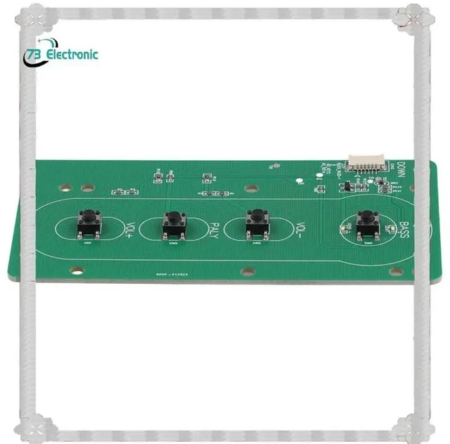 Alt view image 4 of 6 - Key Switch Button Board 1Pcs For Partybox100 Party Box 100 Power Light Play Keyboard Connector