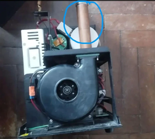 Alt view image 3 of 4 - threaded tube and a round nut for fixing spark machine motor