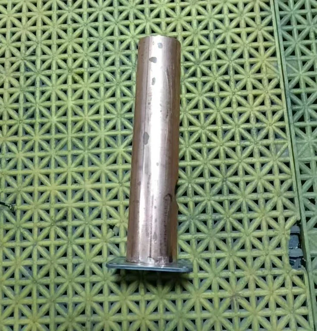 Alt view image 4 of 4 - threaded tube and a round nut for fixing spark machine motor