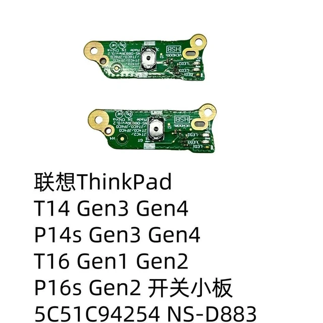 Alt view image 4 of 4 - For T14 T16 P14s P16s Gen3 Gen4 L13 Gen5 Switch Panel 5C51C94254