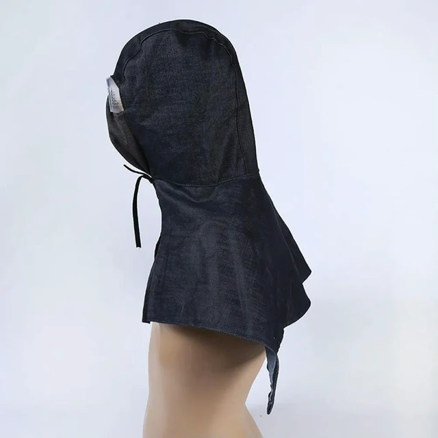 Alt view image 5 of 6 - Professional Dustproof Shawl Hat Made of Thickened Breathable Denim Fabric for Working Outdoor Sports Use