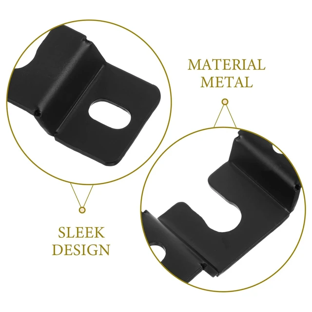 Alt view image 6 of 6 - Black Wall Mount Bracket for Sound Bar Speakers Under Stand l Material Speaker Shelf Mounting Brackets Secure