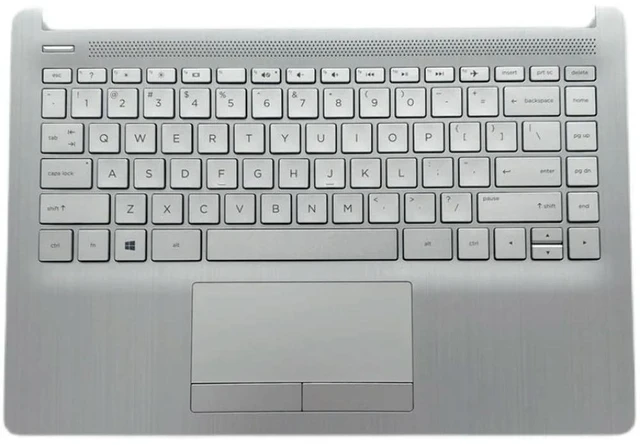 Alt view image 3 of 4 - For 14-CF 14-DK 14-CR C Case Keyboard Trackpad, Silver L48648-001