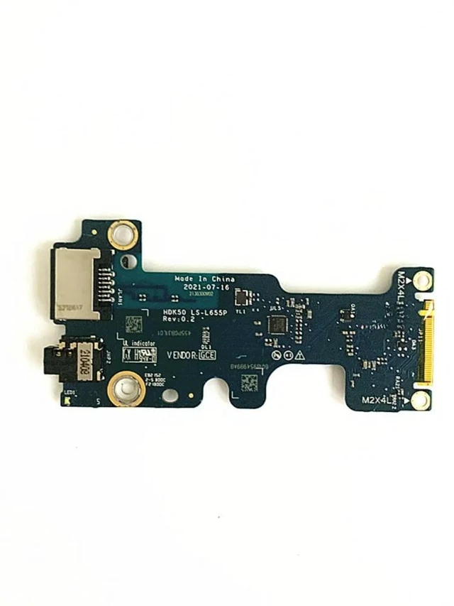 Alt view image 4 of 4 - for G15 5520 5521 G16 7620 Audio, Network Port IO Board LS-L655P