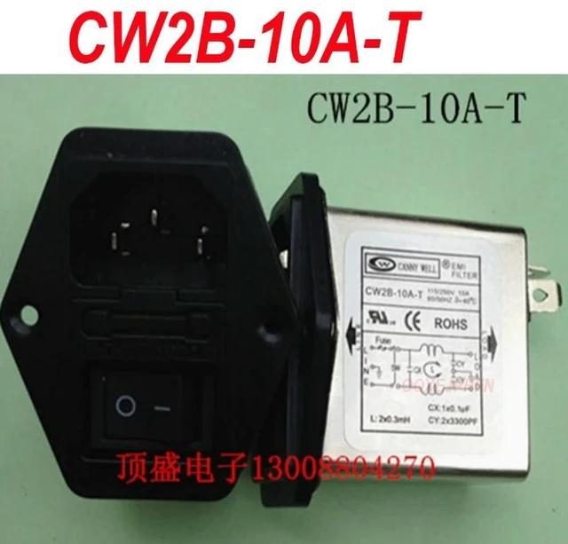 Alt view image 2 of 2 - For CANNY WELL CW2B-10A-T 10A IEC socket power filter Fuse Medical power amplifier Audio Current Purifier
