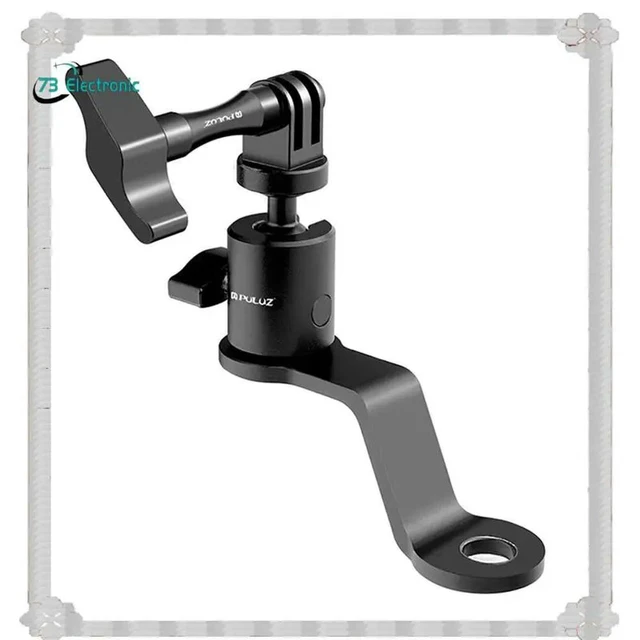 Alt view image 4 of 6 - PULUZ Aluminum Alloy Rearview Mirror Holder Mount For Motorcycle Action Camera Accessories