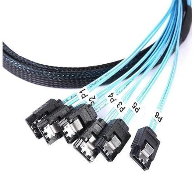 Alt view image 12 of 12 - Aomoproing SATA-III Cable-1M 6Pcs/Set-6Gbps-SATA Cable Long Replacement for Bitcoin Computer-Server CD DVD Drives Raid HDD-SSD (3.3FT)