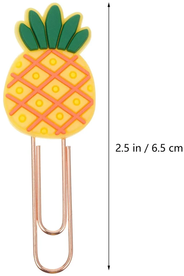 Alt view image 6 of 6 - 20Pcs Avocado Themed Silicone Paper Clip Bookmarks Fun Decorative Bookmark Set for Study Work Scrapbooking Calendar Notebook