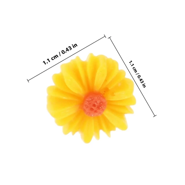 Alt view image 5 of 6 - 60Pcs Daisy Shaped Thumbtacks Multi Function Pushpins for Office Classroom Home Use Small Delicate Compact Desk Accessories
