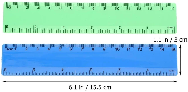 Alt view image 6 of 6 - 20Pcs Student Plastic Straight Rulers Clear Scale Measurement Tools Drawing School Office Use Straight Ruler